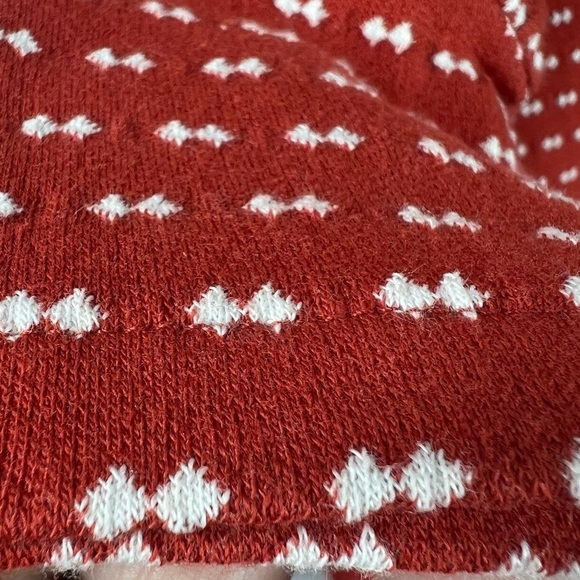 MADEWELL "Square Neck" Long Sleeve Patterned Mini Dress Bow-Tie Jacquard XS - Picture 9 of 11